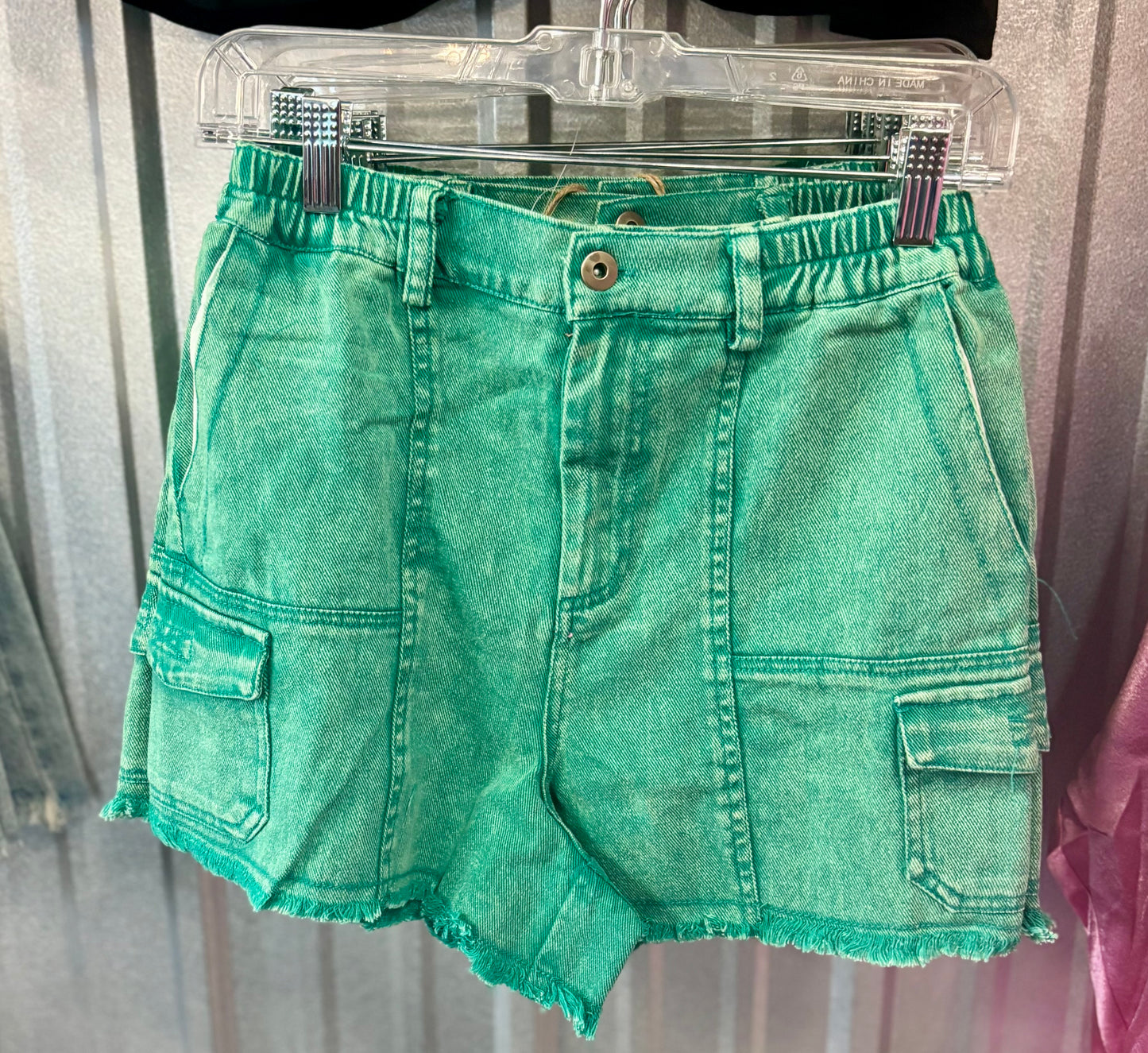 Girly Green Shorts