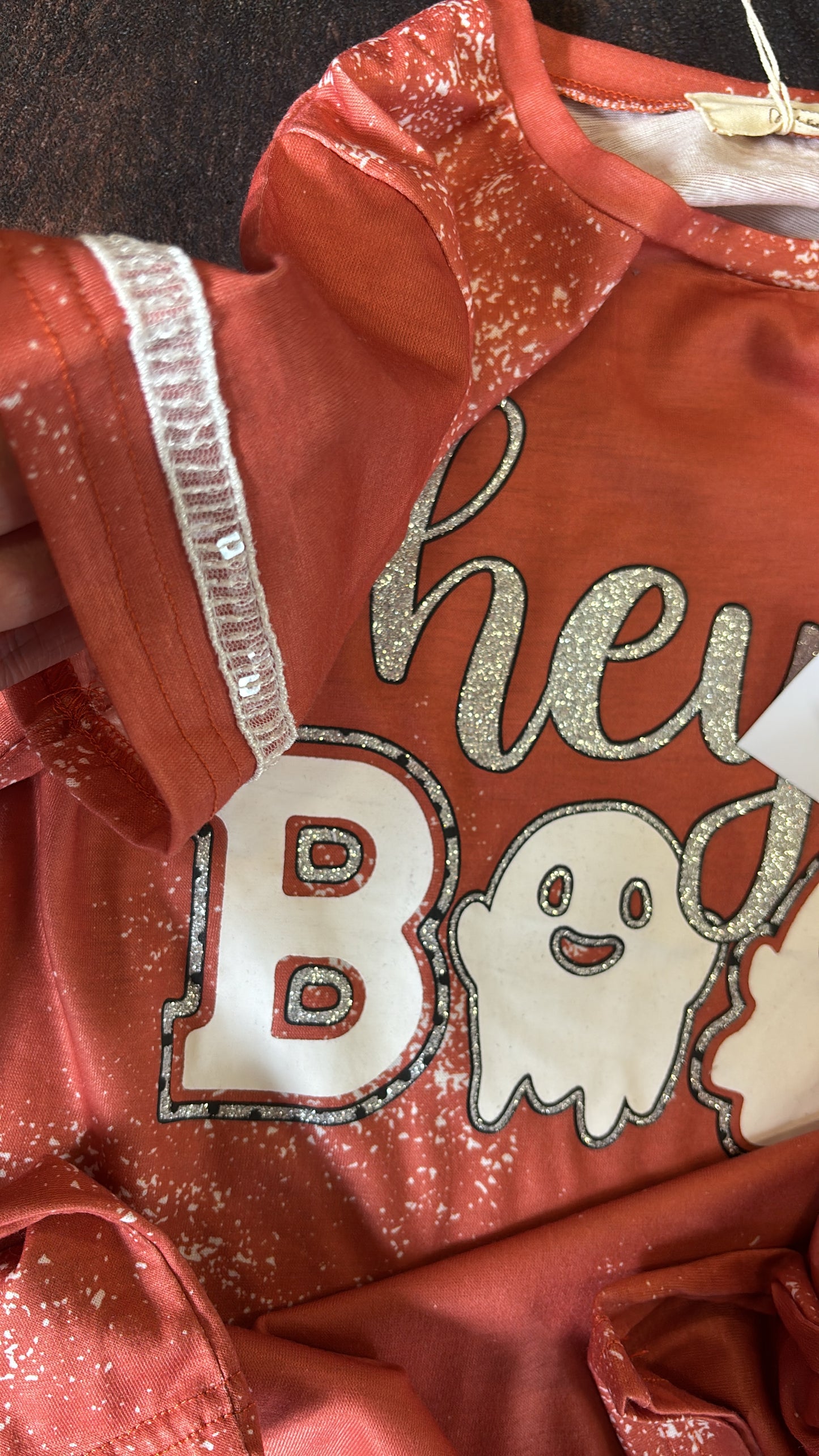 Hey Boo Girls Tee 8/10 only