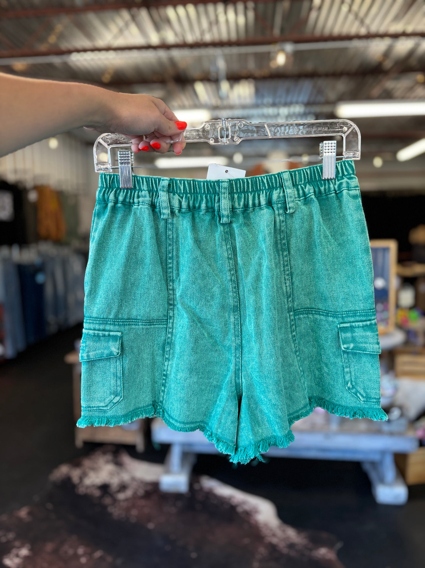 Girly Green Shorts