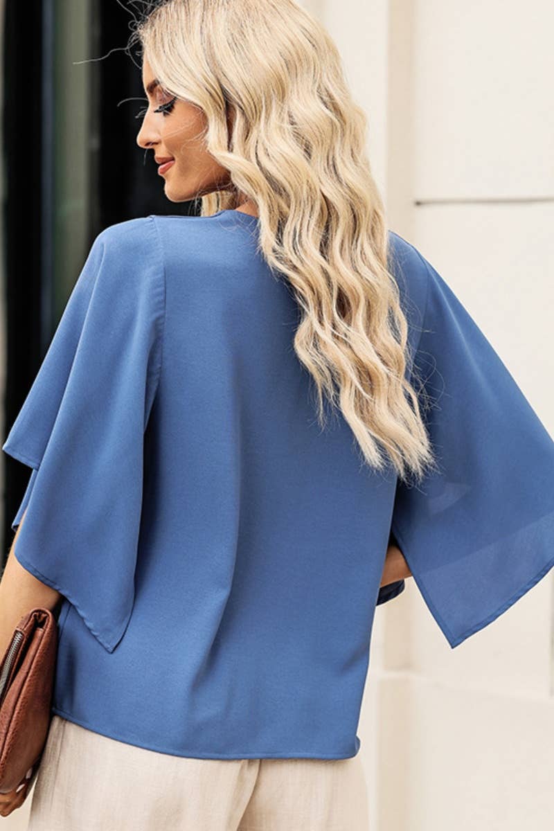 Chiffon Blues Top *small