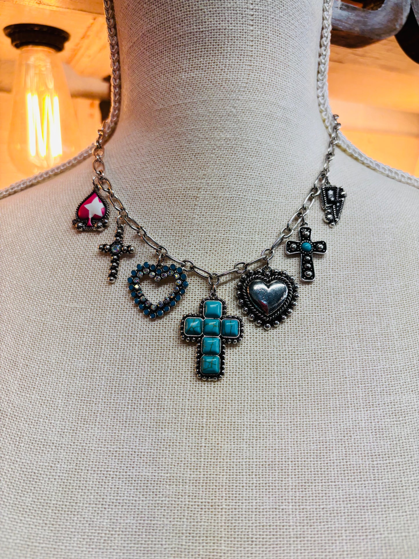 Bearing The Cross Charm Necklace