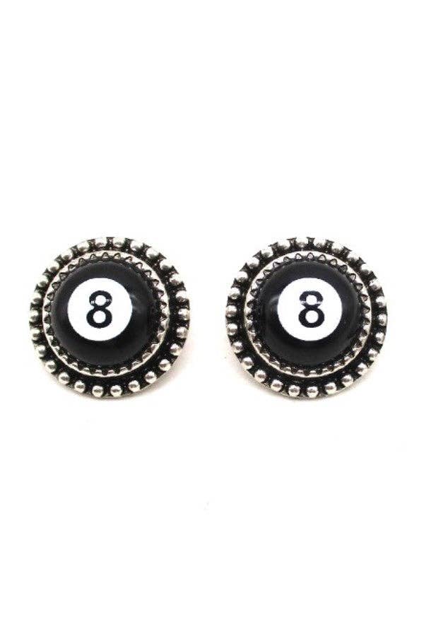 8 Ball Earrings