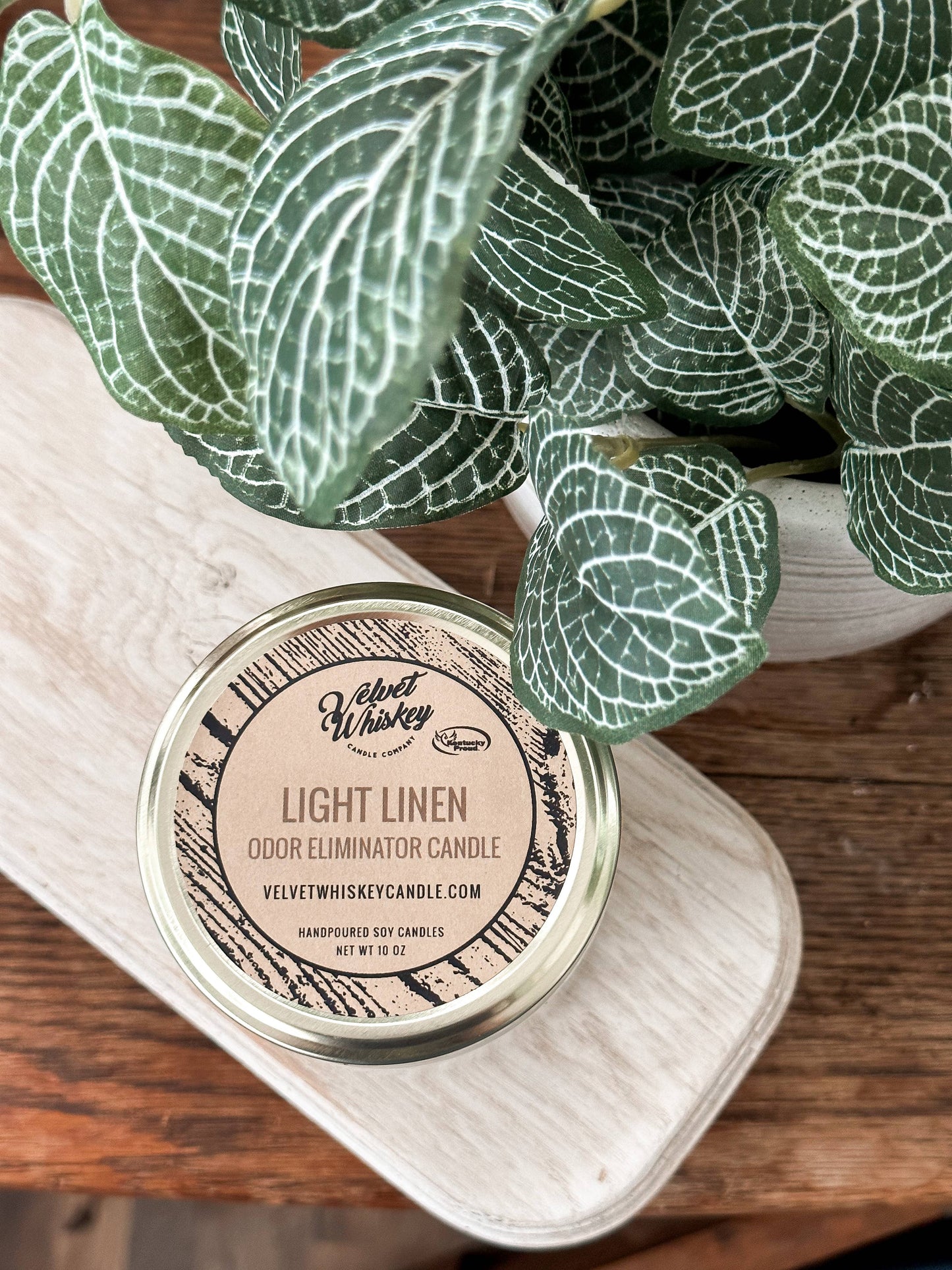 11 oz Light Linen Candle - Odor Eliminator Candle