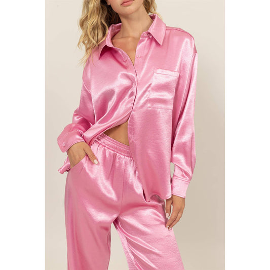 Satin Love Pajama Set