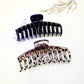 Large Size Dark Translucent Hair Claw Clip: Assorted Color / ONE SIZE(12)
