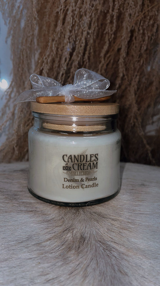 Denim & Pearls Lotion Candle