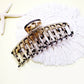 Large Size Dark Translucent Hair Claw Clip: Assorted Color / ONE SIZE(12)