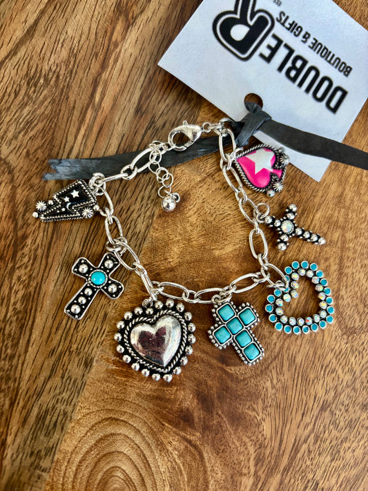 Bearing The Cross Charm Bracelet