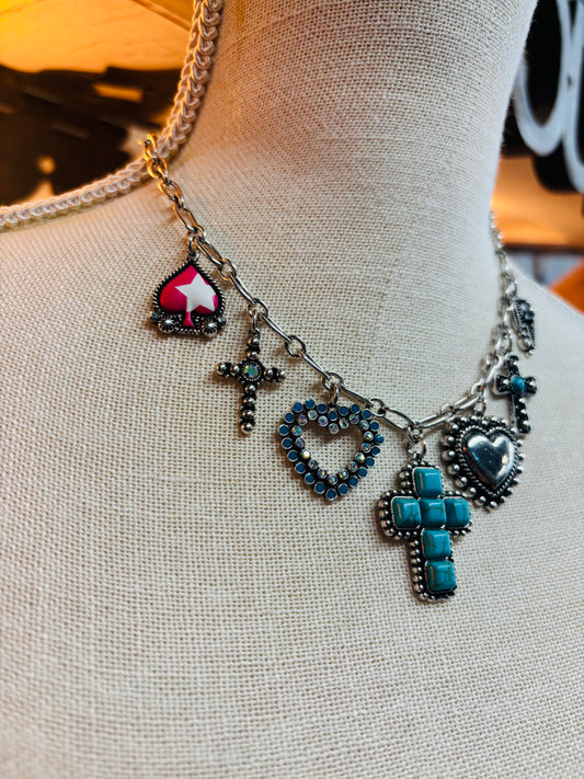 Bearing The Cross Charm Necklace