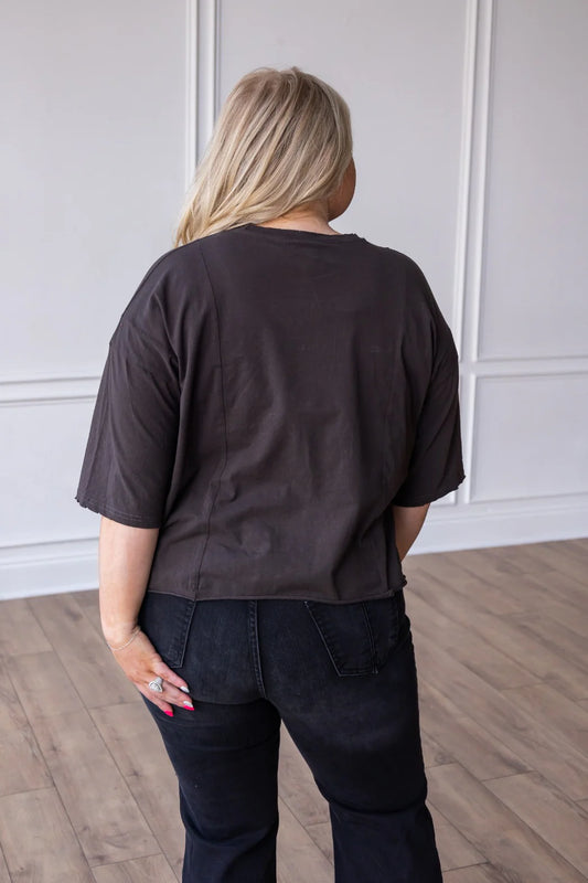 Boxy Mom Crop Tee