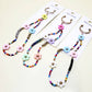 Flower Theme Beaded Keychain: Assorted Color / ONE SIZE(12)