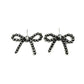 WESTERN NAVAJO PEALR RIBBON EARRINGS: Silver