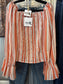 Fall For You Striped Blouse O/S