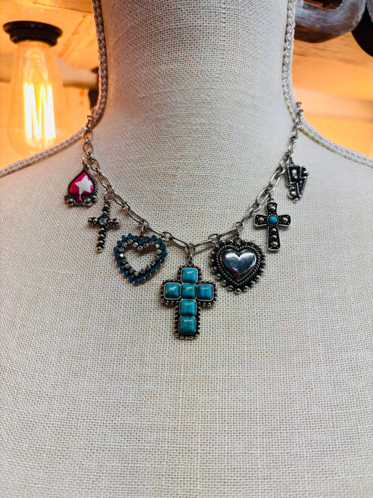 Bearing The Cross Charm Necklace