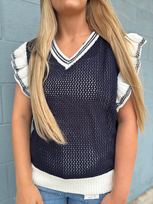 Golfers Wife Crochet Vest