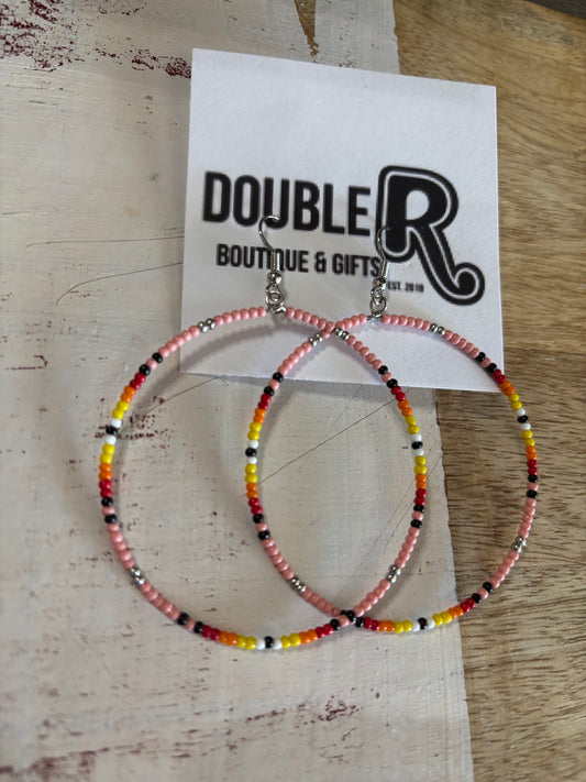 Around We Go Beaded Earrings