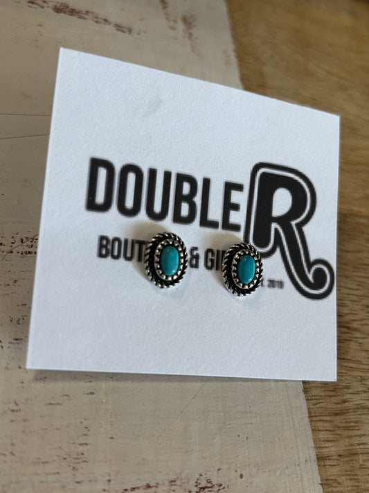 Little Turquoise Post Earrings