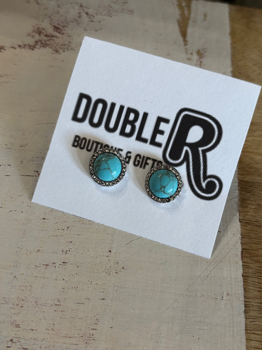 Turquoise Bling Earrings