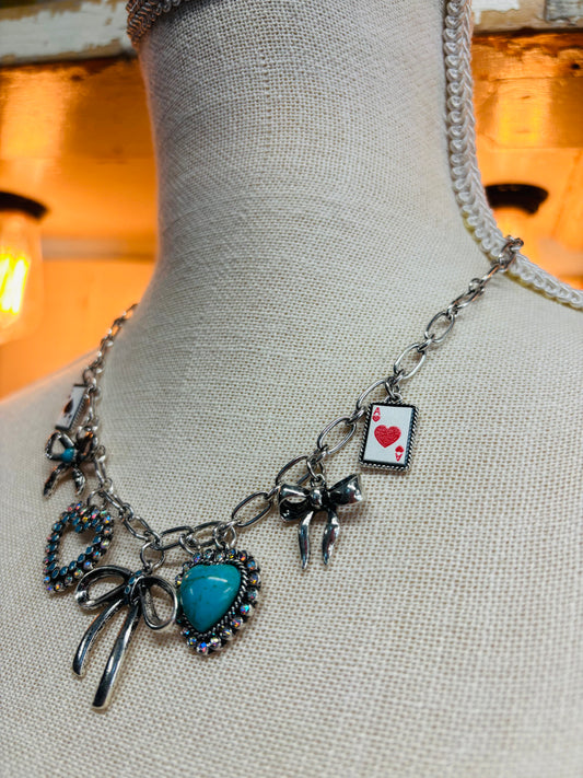 Gamble On Love Charm Necklace