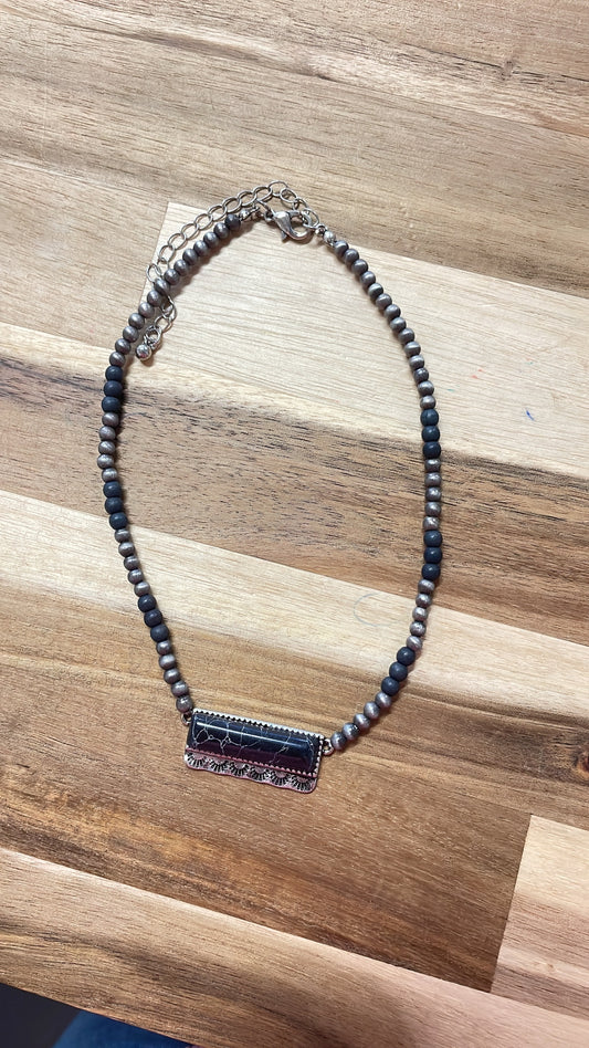 Blacked Out Necklace