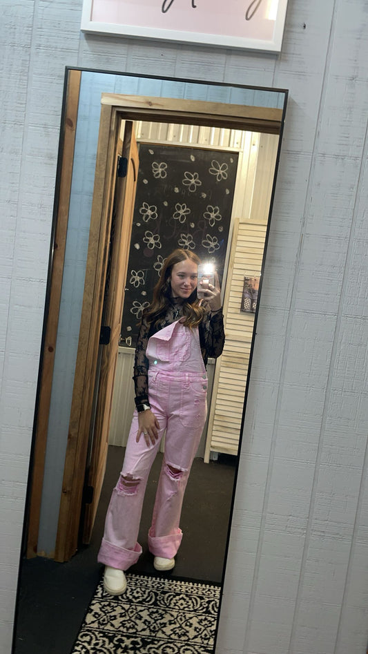 Risen Acid Wash Overalls
