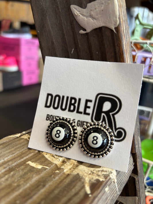 8 Ball Earrings