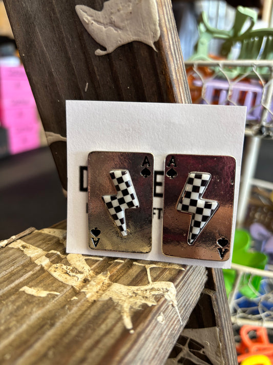 Checked Out Earrings
