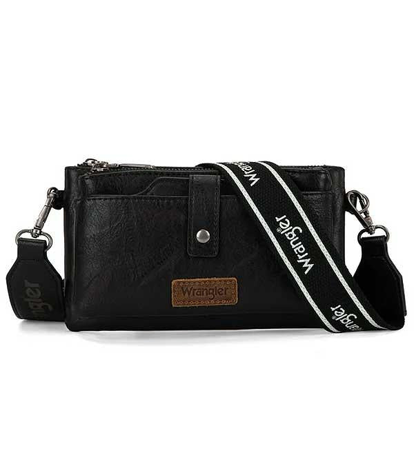 Wrangler Dual Zipper Crossbody Bag