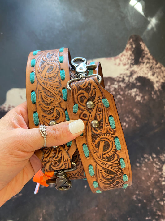 Tooled Purse Strap