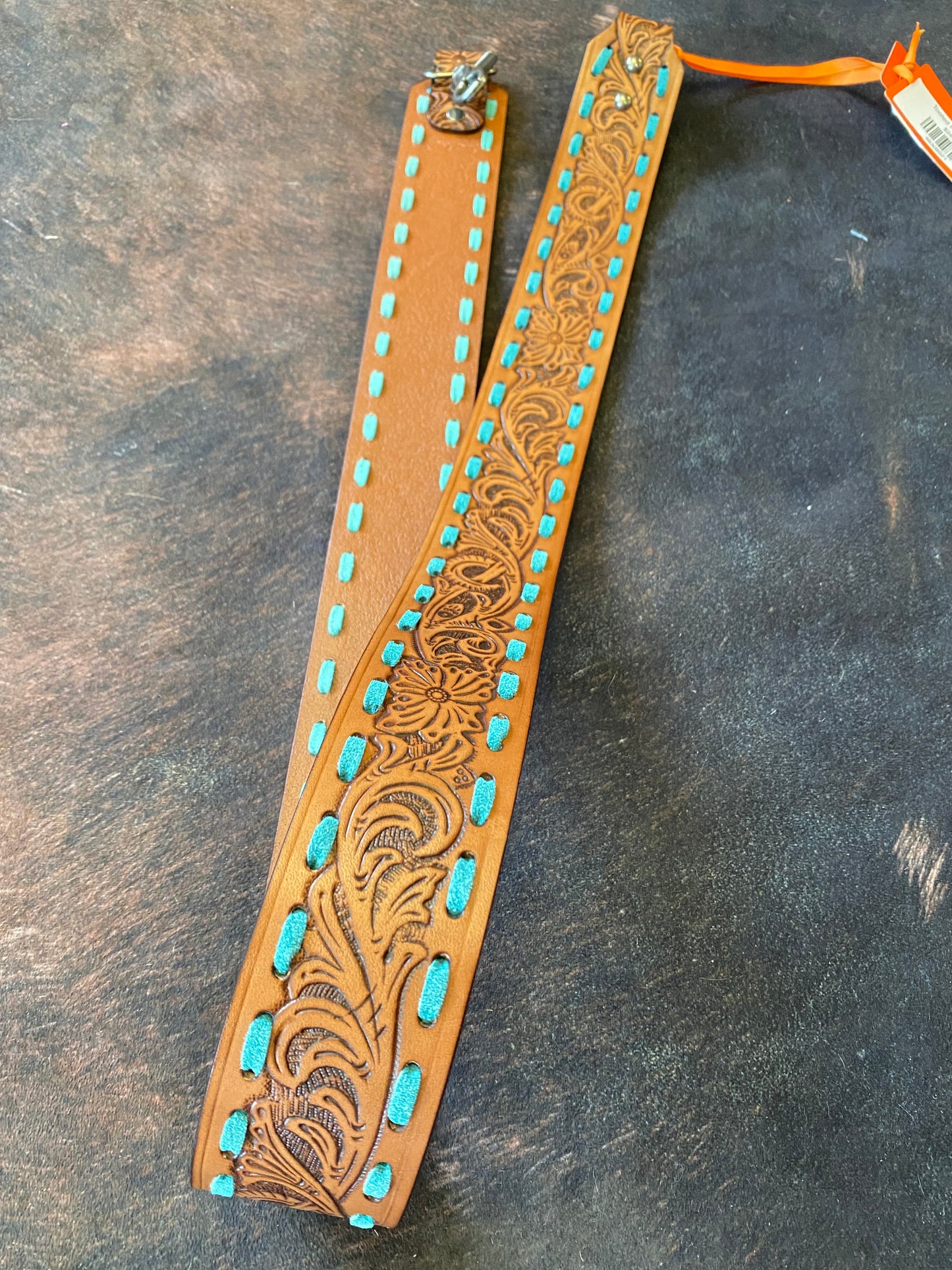 Tooled Purse Strap