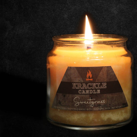 Sweetgrass Krackle Candle