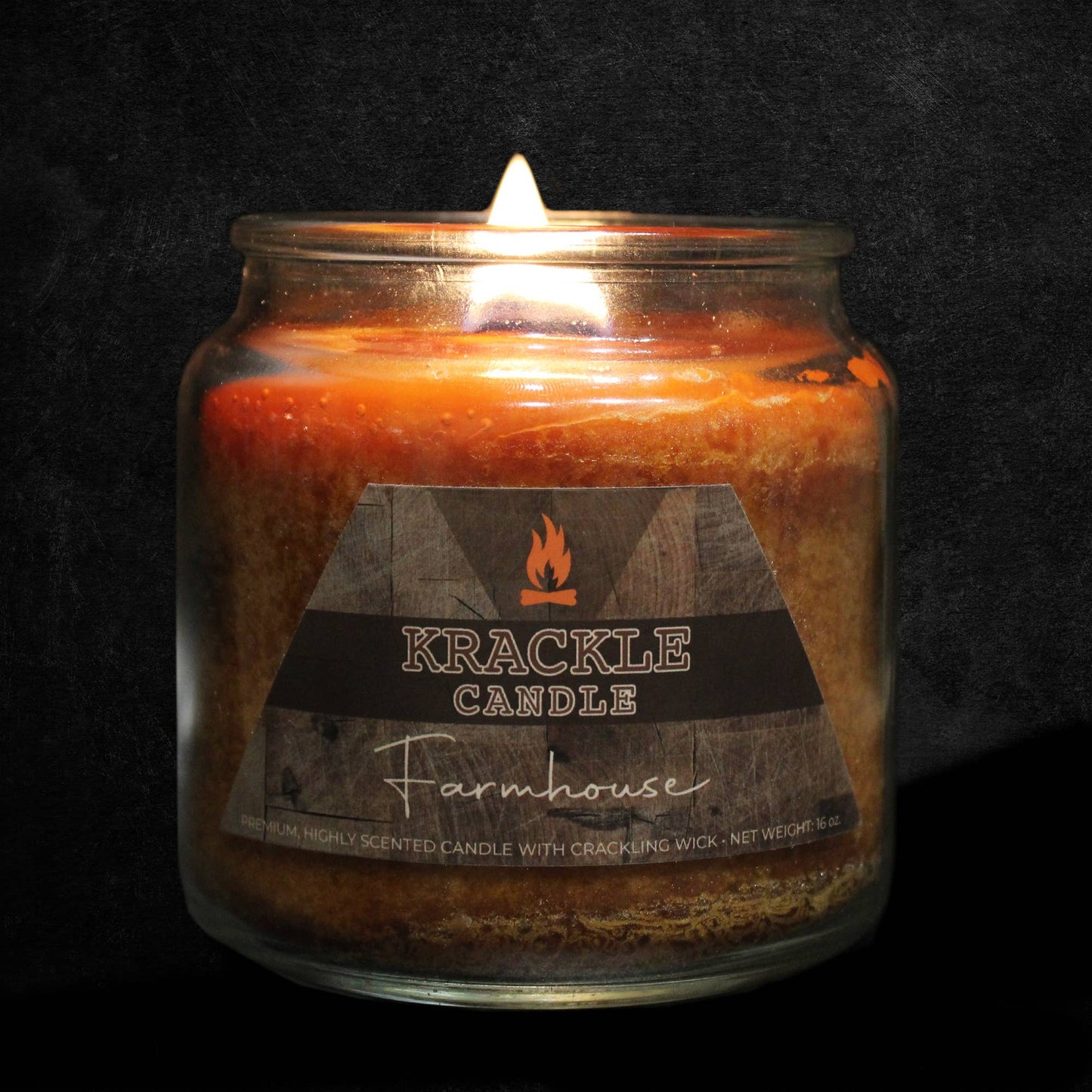 Farmhouse Krackle Candle