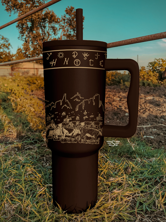 Cattle Drive 40oz Cup: Black