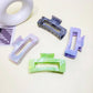Marble Color Hair Claw Clip: Assorted Color / ONE SIZE(12)