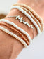 MAMA handwritten font dainty chain bracelet jewelry: Silver