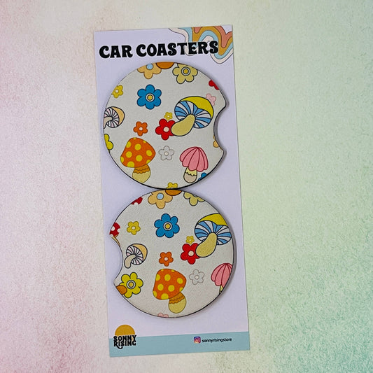 70's Shroom Car Coaster Set