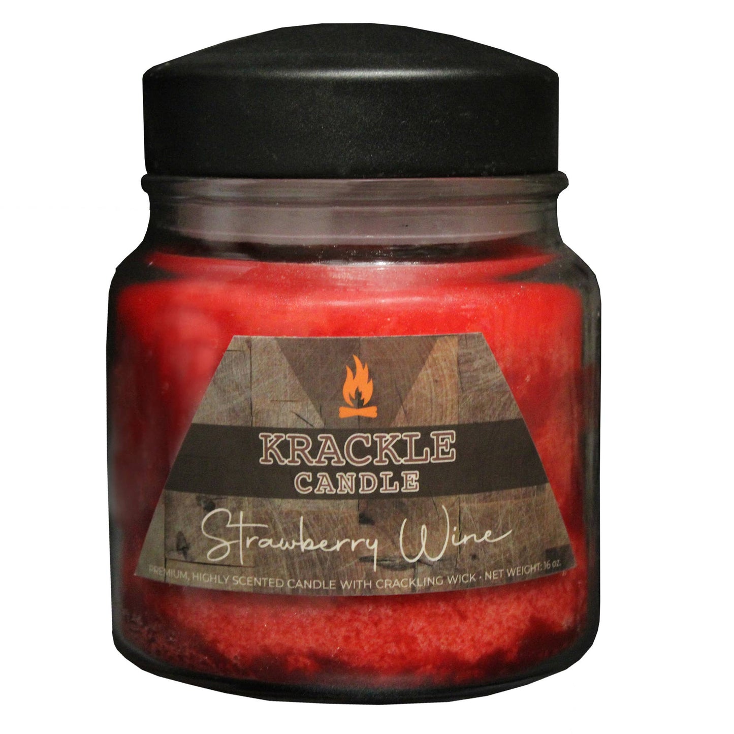 Strawberry Wine Krackle Candle